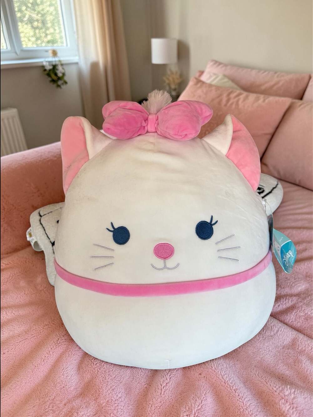 Disney Squishmallow Marie Aristocats 14”Stuffed Animal Extra Large. New